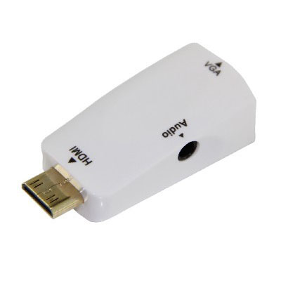 Converter Mini HDMI  male to VGA Female With Audio